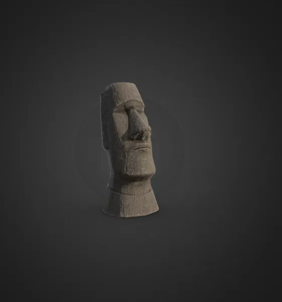 Splatoon 3 Moai - Model preview 1