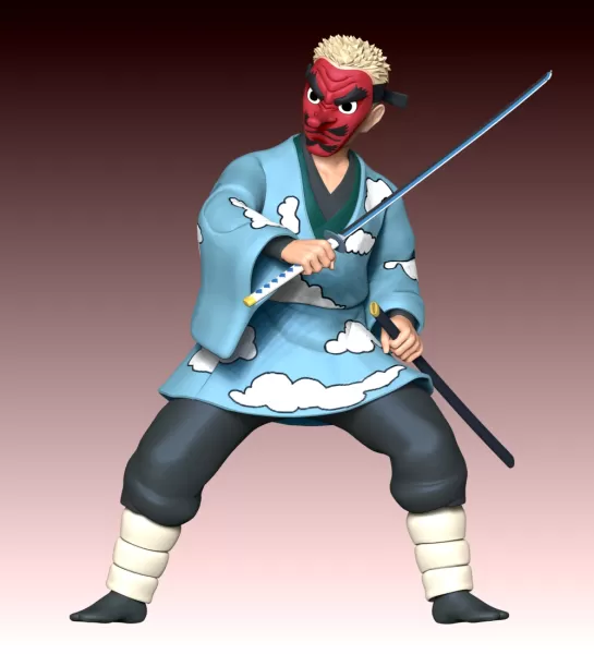 Sakonji Urokodaki - Demon Slayer - Model preview 3