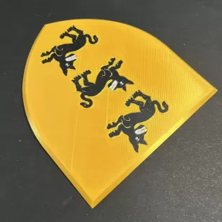 Game of Thrones Sigil of House Clegane Coaster - Model thumbnail 3