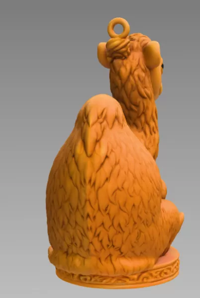 3D Printable Cute Camel with Heart STL | Digital Download - Model preview 6
