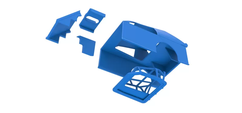 Shell of Mod Lite Race car Scale 1:25 - Model preview 21