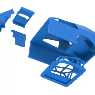 Shell of Mod Lite Race car Scale 1:25 - Model thumbnail 21