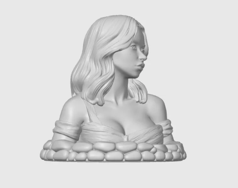 Sydney Sweeney 3D Bust - Model preview 10