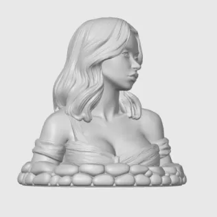 Sydney Sweeney 3D Bust - Model thumbnail 10
