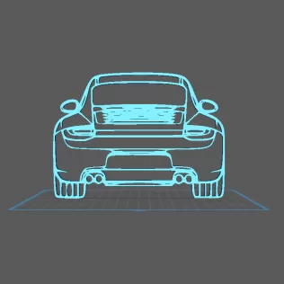 Porsche - 911 modele 997 Wall Art