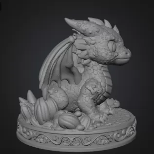 Candy Kingdom Baby Dragon STL File for 3D Print - Model thumbnail 10