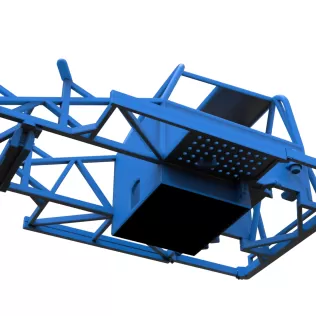 Frame of New Zealand Ministock car Version 3 Scale 1:25 - Model thumbnail 3