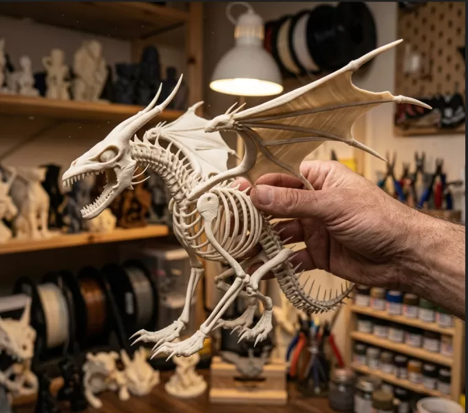Bone Dragon - Model preview 5