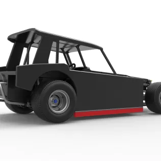 Vintage Dirt Modified stock car Version 6 Scale 1:25 - Model thumbnail 21