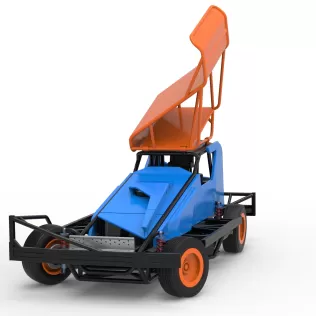 BriSCA Formula 1 Stock Car for Dirt while turning V2 Scale 1:25 - Model thumbnail 5