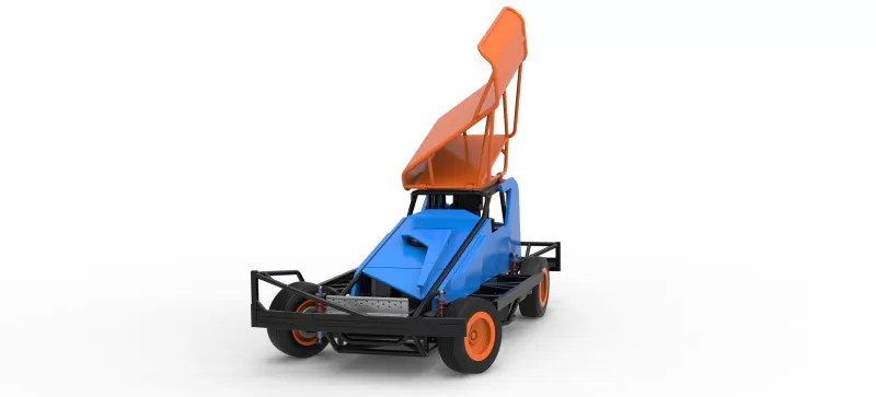 BriSCA Formula 1 Stock Car for Dirt while turning V2 Scale 1:25 - Model preview 5