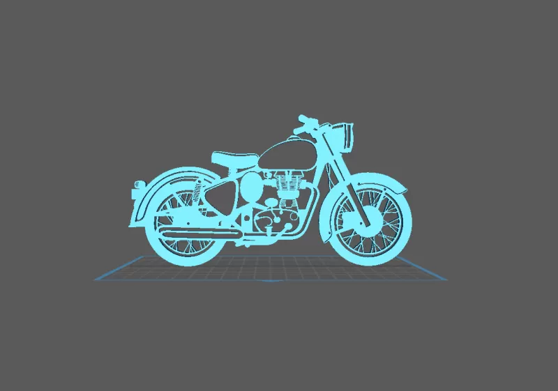 Royal Enfield - Bullet Wall Art - Model preview 1