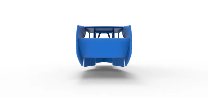 Shell of Vintage Dirt Modified stock car Version 5 Scale 1:25 - Model preview 12