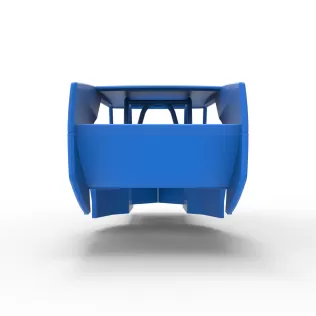 Shell of Vintage Dirt Modified stock car Version 5 Scale 1:25 - Model thumbnail 12