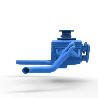 Engine of Vintage Asphalt Modified stock car Scale 1:25 - Model thumbnail 13