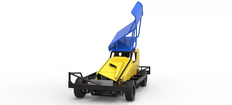 BriSCA Formula 1 Stock Car for Dirt Version 2 Scale 1:25 - Model preview 5