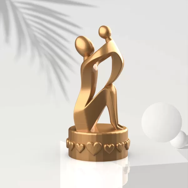 Mother’s Day Sculpture, 3D Mother and Child Decor, Mother's Day - Model preview 2