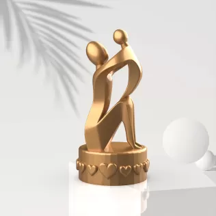 Mother’s Day Sculpture, 3D Mother and Child Decor, Mother's Day - Model thumbnail 2