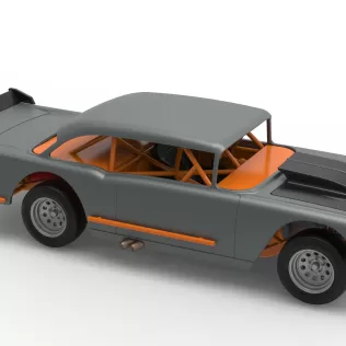 Vintage Dirt Modified stock car Version 9 Scale 1:25 - Model thumbnail 24