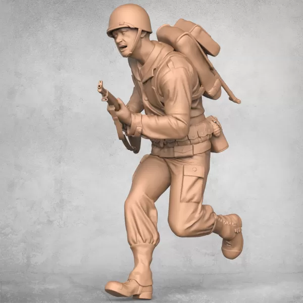 Running Military Soldier - Model preview 1