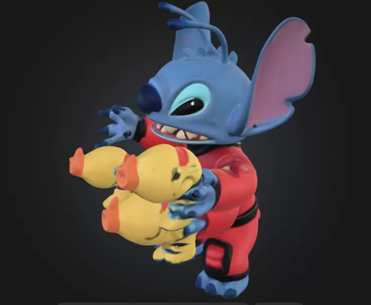 Stitch in Battle Armor - Model preview 2