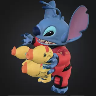 Stitch in Battle Armor - Model thumbnail 2