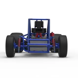 Dirt Silver Crown Car Base Scale 1:25 - Model thumbnail 7