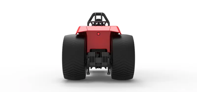 Pro Stock Pulling Tractor Version 6 Scale 1:25 - Model preview 16