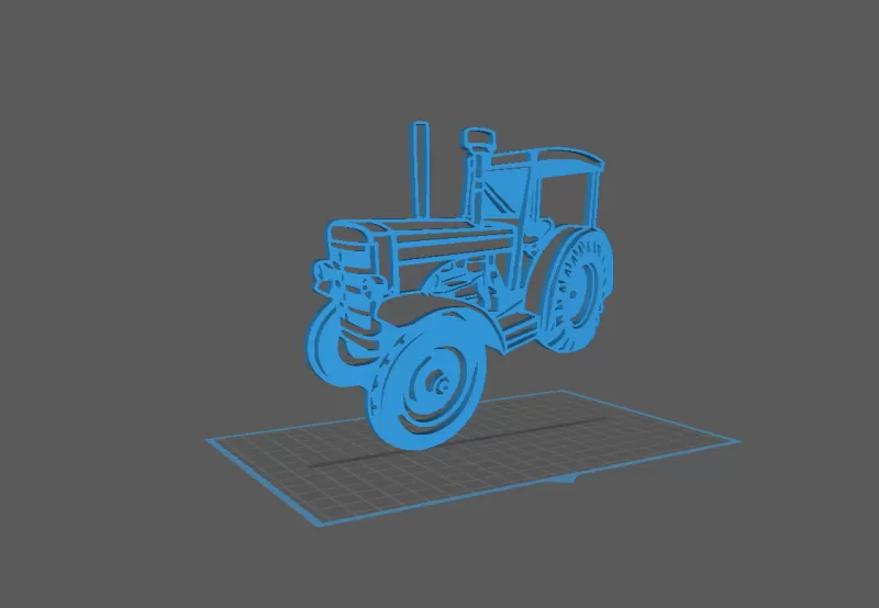 Tractor - Honomag Wall Art - Model preview 1