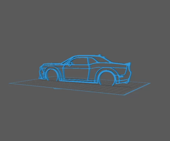 Dodge - Challenger SRT Wall Art - Model preview 2