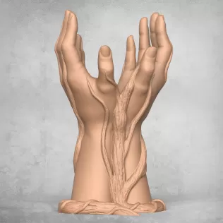 Beautiful Vase Hands - Model thumbnail 2