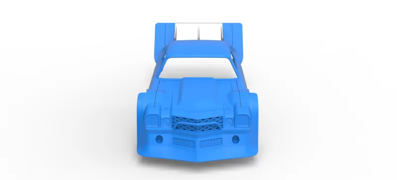 Shell of Vintage Dirt late model Race car Version 3 Scale 1:25 - Model preview 7