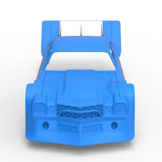 Shell of Vintage Dirt late model Race car Version 3 Scale 1:25 - Model thumbnail 7