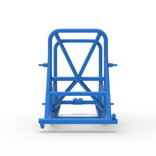 Frame of Vintage Supermodified stock car Version 4 Scale 1:25 - Model thumbnail 11