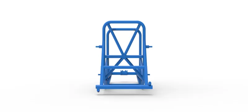 Frame of Vintage Supermodified stock car Version 4 Scale 1:25 - Model preview 11