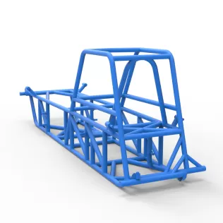 Frame of Vintage Dirt Modified stock car Version 2 Scale 1:25 - Model thumbnail 10