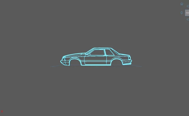 Mustang - Foxbody 1989 Wall Art - Model preview 1