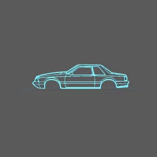 Mustang - Foxbody 1989 Wall Art