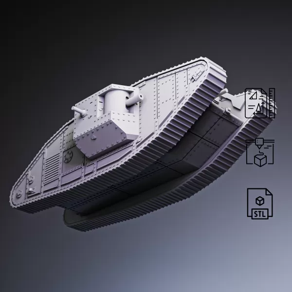 Mark IV Heavy Tank #RoZ - Model preview 2