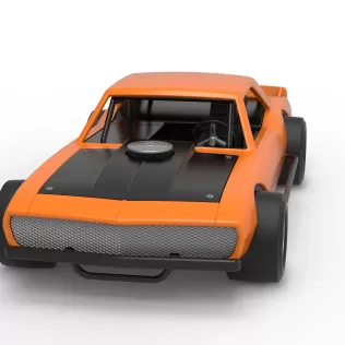 Vintage Asphalt Modified stock car V12 Scale 1:25 - Model thumbnail 5