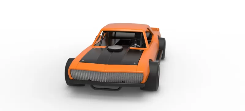 Vintage Asphalt Modified stock car V12 Scale 1:25 - Model preview 5