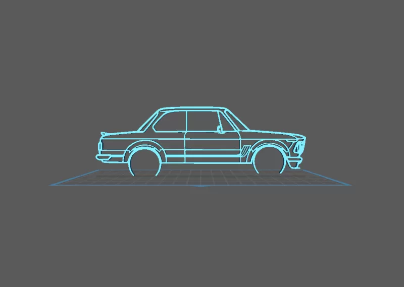 BMW - Turbo 2002 Wall Art - Model preview 1