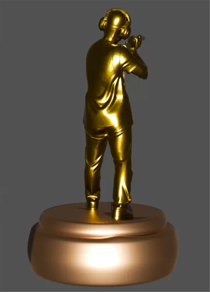 Clay Shooting 3D Character – Premium Printable STL + Blender Fil - Model preview 3