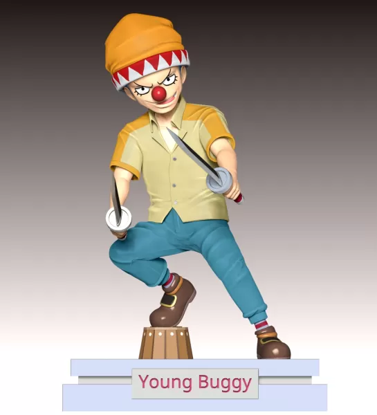 Young Buggy - One Piece - Model preview 2