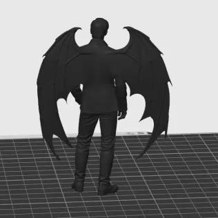 Rhysand Wings ACOTAR Sara J. Mass - Model thumbnail 3