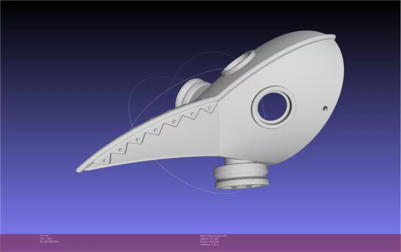 Chainsaw Man Violence Fiend Mask - Model preview 6