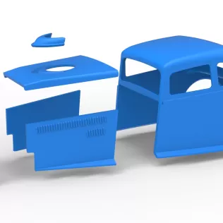 Shell of Canadian vintage modified stock car Scale 1:25 - Model thumbnail 15