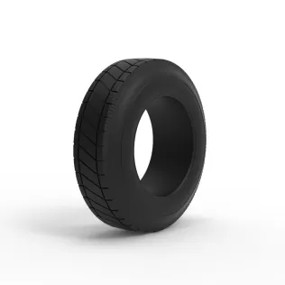 Vintage dirt tire Version 3 Scale 1:25 - Model thumbnail 2