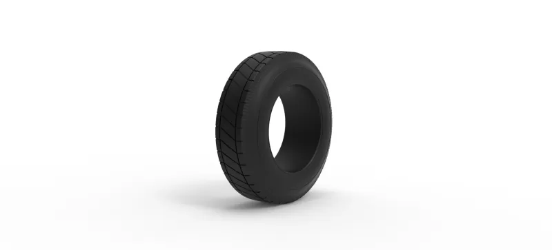 Vintage dirt tire Version 3 Scale 1:25 - Model preview 2
