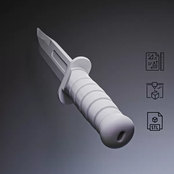 KA-BAR Combat Knife #RoZ - Model preview 5